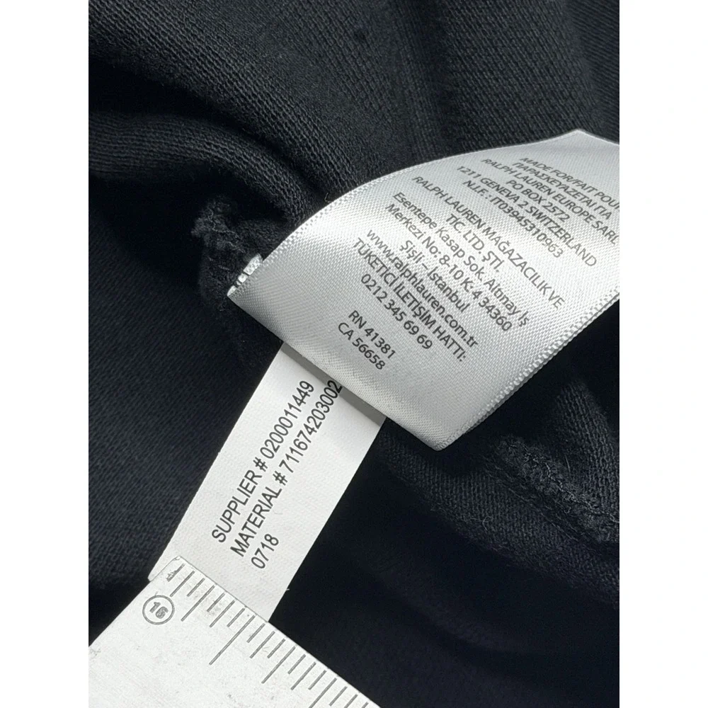 Polo Ralph Lauren Mens Embroidered RCA Black Polo Shirt 2XB Cotton